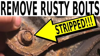 removing the NASTIEST rusty bolts the right TOOLS and TECHNIQUES [upl. by Noslen]