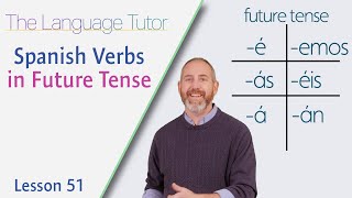 Spanish Verbs in Future Tense  The Language Tutor Lesson 51 [upl. by Belak]