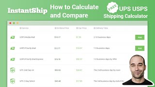 Calculate Shipping Rates for UPS and USPS in Less than 1 Minute [upl. by Blinni]