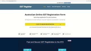 How to Register For GST Online in Australia An Easy StepbyStep Guide by GST Register [upl. by Ecnav14]