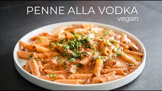 Vegan Penne Alla Vodka Recipe  EASY Dinner Creamy Pasta Idea [upl. by Niveek]