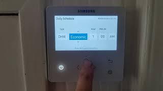 How to set up the hot water time clocks on a Samsung heat pump HTQ R290 and Gen 6 [upl. by Piper]