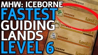 The FASTEST Way to Level Up the Guiding Lands  MHW Iceborne [upl. by Semyaj441]