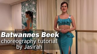 Batwannes Beek choreography tutorial by Jasirah [upl. by Auqinimod]