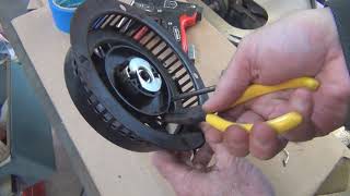 Ariens Snow Blower Pull Cord Starter Repair [upl. by Nahsar59]