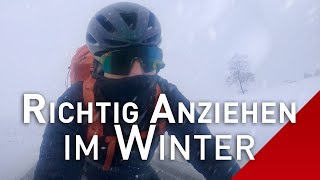 Winterbekleidung Richtig Anziehen beim Radfahren im Winter Fahrrad Winterklamotten [upl. by Enelime]