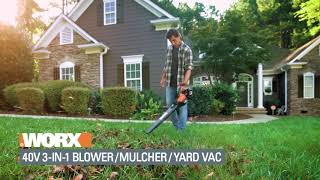 40V Leaf BlowerVacuumMulcher Cordless [upl. by Candra]