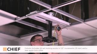 Suspended Ceiling Projector Mount System  Chief SYSAU Product Preview [upl. by Nilok964]