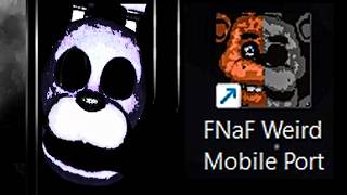 Playing The Weird FNAF Mobile Port [upl. by Arotal471]