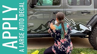 How to Apply Large Vehicle Decals Using the Wet Method [upl. by Hanforrd]