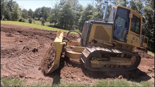 John Deere 650 Dozers Pushing Some Topsoil Happy Father’s Day [upl. by Ayr]