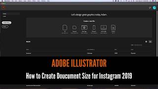 Instagram Size Settings 2019  Adobe Illustrator  Quick Tutorial [upl. by Amekahs686]