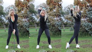 How to Hit Fades Draws and Straight  Golf Tutorial [upl. by Aiceled]