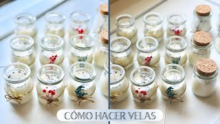 CÓMO HACER VELAS PASO A PASO  VELAS AROMÁTICAS SOUVENIR PARA FIESTAS [upl. by Naelcm49]