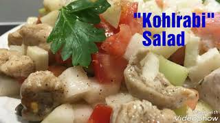 Kohlrabi Salad  Kohlrabi Salati [upl. by Notyarb191]