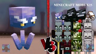 BREEZE vs ALL MOBS x25  Minecraft Mob Battle [upl. by Haggerty]