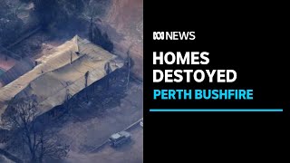 Bushfire rages through northern Perth suburbs with 10 homes sheds lost  ABC News [upl. by Aicsile]