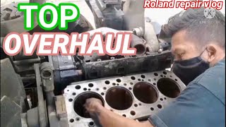 Top Overhaul Engine Diesel 4 Cylinder ll Full video ll Roland repair vlog [upl. by Clive]