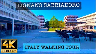 LIGNANO SABBIADORO WALKING TOUR 4K 60FPS SEPTEMBER 2023 ITALY 🇮🇹 [upl. by Neztnaj495]