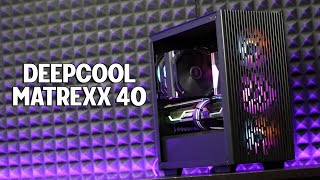 DeepCool MATREXX 40  mATX case that will impress [upl. by Moffitt872]