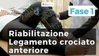 riabilitazione legamento crociato anteriore fase 1 [upl. by Apps]