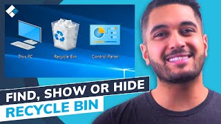 How to Find or Hide Recycle Bin in Windows 10 [upl. by Cantone]