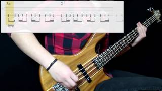 Red Hot Chili Peppers  The Zephyr Song Bass Cover Play Along Tabs In Video [upl. by Eilyr862]