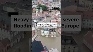 Torrential rain triggers severe floods in central Europe [upl. by Eichman]