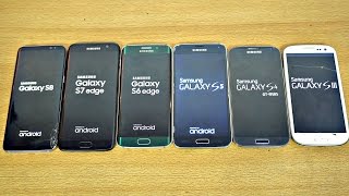 Samsung Galaxy S8 vs S7 vs S6 vs S5 vs S4 vs S3  Speed Test 4K [upl. by Adnomal]