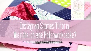 Tutorial Patchworkdecke Jahresdecke nähen [upl. by Suravaj312]