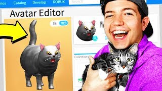 MAKING MY CAT A ROBLOX ACCOUNT [upl. by Recnal]