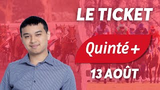 PRONOSTICS QUINTÉ  DIMANCHE 13 AOÛT À DEAUVILLE [upl. by Iba]