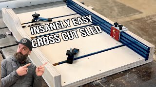 Simple Table Saw Sled with FREE Plans  DIY Woodworking [upl. by Brandon]