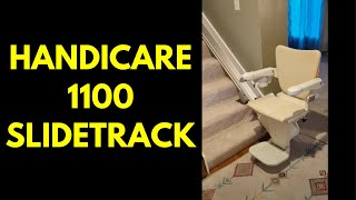 Handicare 1100 Slidetrack  Compact Stairlift Which is Easy to Use and Saves Space [upl. by Cooper]