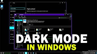 👀 Dark Mode in Windows  Save your Eyes  High Contrast Mode in Windows Feature [upl. by Sorac]