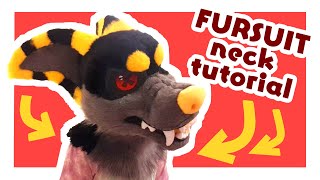 FURSUIT NECK TUTORIAL super easy [upl. by Marlon91]