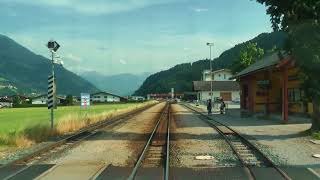 Zillertalbahn Jenbach  Mayrhofen Führerstandsmitfahrt [upl. by Ahsiam]