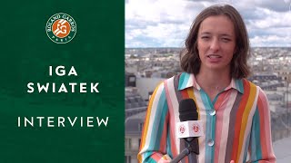 Iga Swiatek  Interview I RolandGarros 2020 [upl. by Wadlinger]