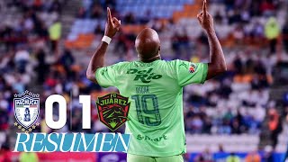 PACHUCA 01 FC JUÁREZ J17  Los Bravos cierran con triunfo [upl. by Norvall469]