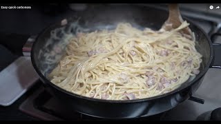 Easy quick carbonara [upl. by Netsoj]