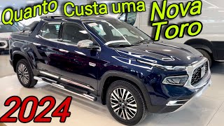 NOVA FIAT TORO 2024  Veja o PREÃ‡O de uma TORO RANCH 0 KM [upl. by Duston227]