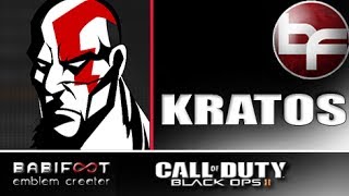 COD Black Ops 2 Emblem Tutorial  Kratos [upl. by Litman]