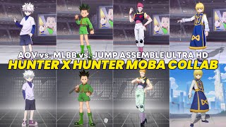 MLBB VS AOV VS Jump Assemble  Hunter X Hunter Collaboration Skin Effect Compare Ultra HD [upl. by Agem]