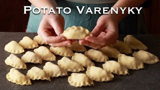 Ukrainian Potato Varenyky known as Pierogi in Poland [upl. by Ymmik]