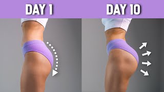 10 Min  10 Days  10 Exercises to GROW BUBBLE BUTT  Intense Booty Challenge No Equipment At Home [upl. by Love]