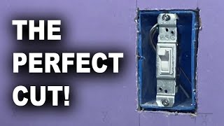 How to Cut Out Electric Boxes In Drywall [upl. by Nerine]