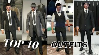 TOP 10 BEST Mafia Outfits in GTA 5 Online [upl. by Julieta391]