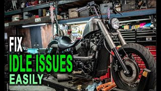 How To Fix Idle Issues  Bike wont stay in idle EASY Diagnosis [upl. by Nageet]