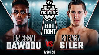 Full Fight  Hakeem Dawodu vs Steven Siler  WSOF 35 2017 [upl. by Kore717]