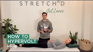 How to use Hyperice HyperVolt A full body massage in 6minutes [upl. by Gipson]